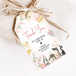 Etiquetas de Favor de Animais de Festa fazenda