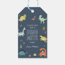 Etiquetas de Favor de Aniversário de Dinossauro Fo