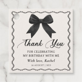 Etiquetas de Favor de Aniversário do Arco Negro El