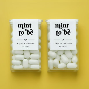 Etiquetas de Favor de Casamento "Mint to Be" TicTa