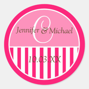 Etiquetas de Favor de Casamento Personalizado Mono