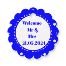 Etiquetas de Favor de Casamento Personalizáveis.