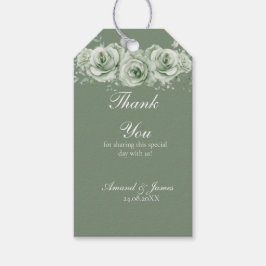 Etiquetas de Favor de Casamento Rústico Floral Bra