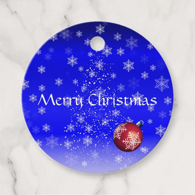 Etiquetas de Favor de Natal (Frente)