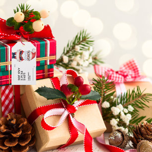 Etiquetas de Favor de Natal do Papai Noel