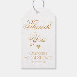 Etiquetas de Favor de Noiva com Caligrafia Dourada