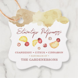 Etiquetas de Favor de Stovetop Potpourri