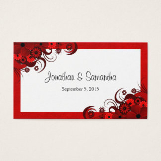 Etiquetas de Favor do Casamento Personalizado Flor
