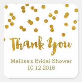 Etiquetas de Favor do Chá de panela Confetti Doura