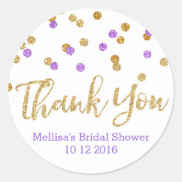 Etiquetas de Favor do Chá de panela de Confetti Ro