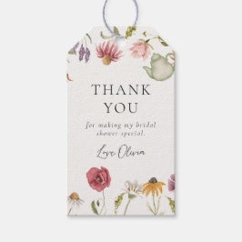 Etiquetas de Favor do Chá de panela Floral Tea Par