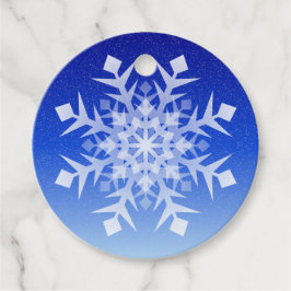 Etiquetas de Favor do Floco de Neve Natal