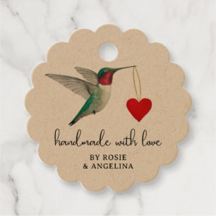 Etiquetas de Favor do Hummingbird