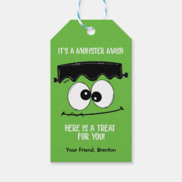 Etiquetas de Favor do Monster Mash de Halloween, E