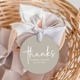 Etiquetas de Favor para Chá de Noiva com Letra Cur