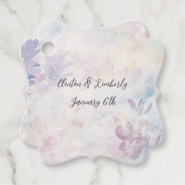 Etiquetas de Favor Personalizáveis Adara (Frente)