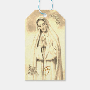 Etiquetas de Favor Virgin Mary Wedding