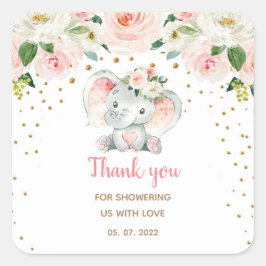 Etiquetas de favorecimento do Chá de fraldas Elefa