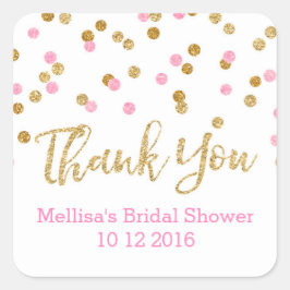 Etiquetas de favorecimento do Chá de panela Confet