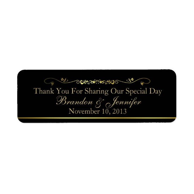 Etiquetas de Favoritos de Casamento Personalizado  (Frente)