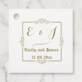 Etiquetas de Favoritos de Elegância Vintage