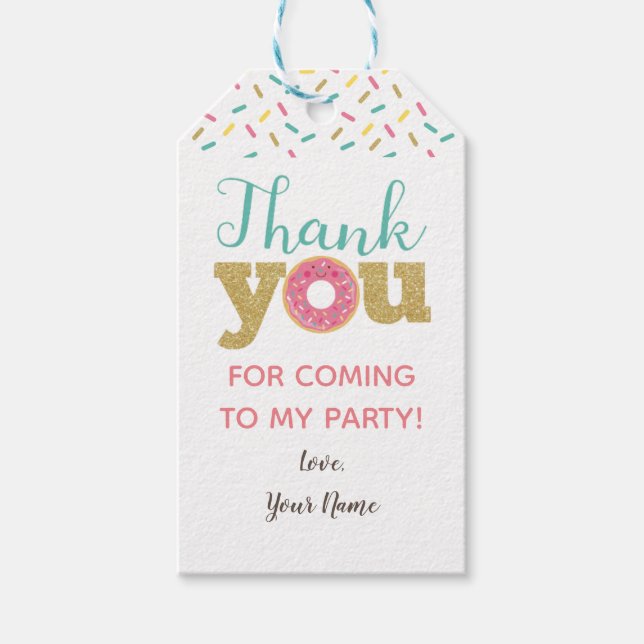 Etiquetas de Favoritos de rosquinha (Frente)