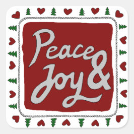 Etiquetas de Feriado para Folga de Paz e Joy