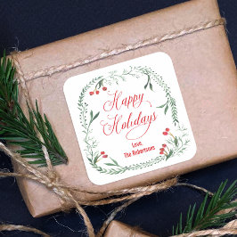 Etiquetas de Férias Felizes, Etiquetas de Presente