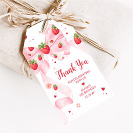 Etiquetas de Festa de aniversário de Morango Coque