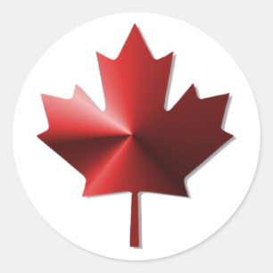 Etiquetas de Folha de Sinalizador do Canadá