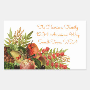 Etiquetas de Fruta do outono