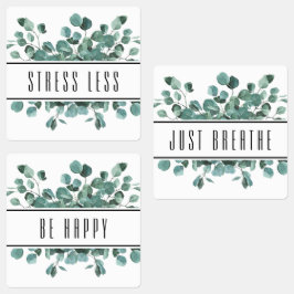 Etiquetas de Garrafa de Rolos de Óleo Essenciais E