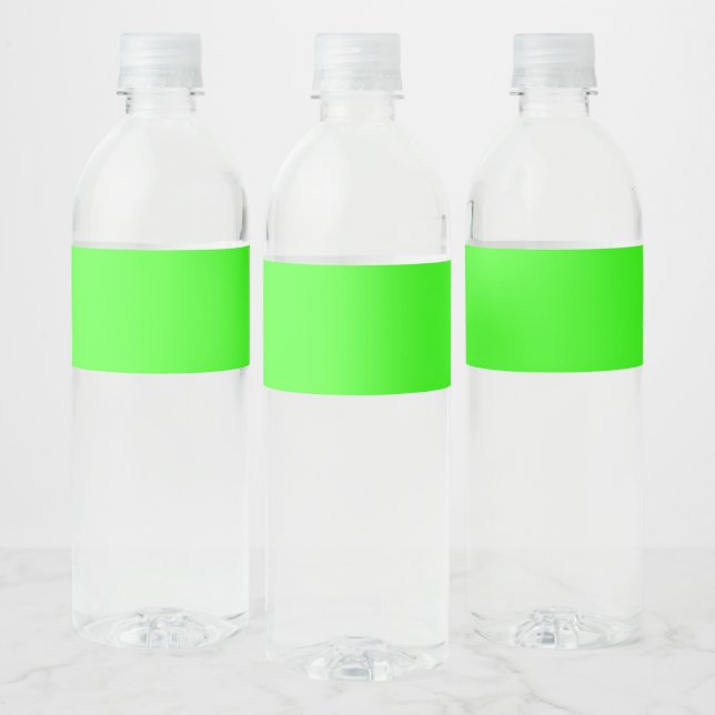 Etiquetas de Garrafa Verde Neon Personalizadas (Garrafas)