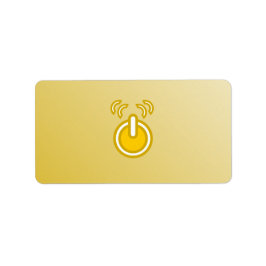 Etiquetas de Ícone Amarelo abstrato