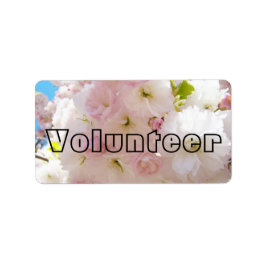 Etiquetas de identificação de VOLUNTÁRIOS Flores d