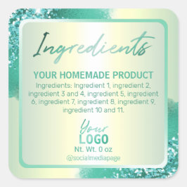 Etiquetas de Ingrediente de Tinta de Teto Profissi