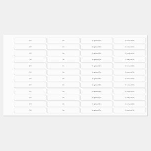 Etiquetas de interruptor claro