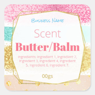 Etiquetas de Lip Balm de Lip de Creme de Manteiga
