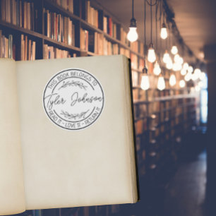 Etiquetas de livro, selo de livro de livraria Pers