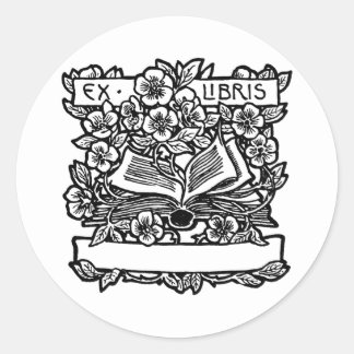 Etiquetas De Livros E Flores