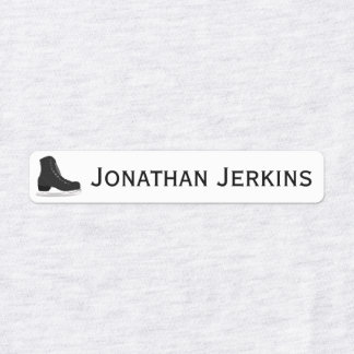 Etiquetas de logotipo com Skate de gelo ou ferro