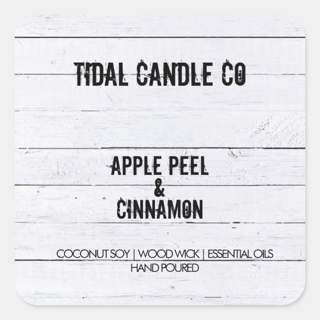 Etiquetas de madeira branca (Frente)