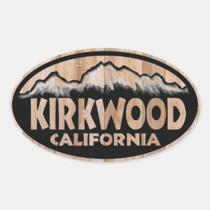 Etiquetas de madeira do oval do sinal de Kirkwood