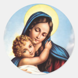 Etiquetas de Madonna e da criança