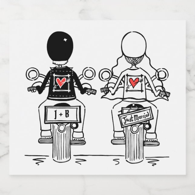 Etiquetas de Maquinaria de Motocicleta Personaliza (Rótulo Único)