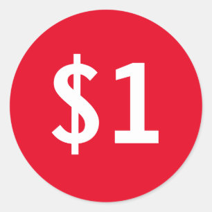 Etiquetas de marca de preço de venda redondo perso