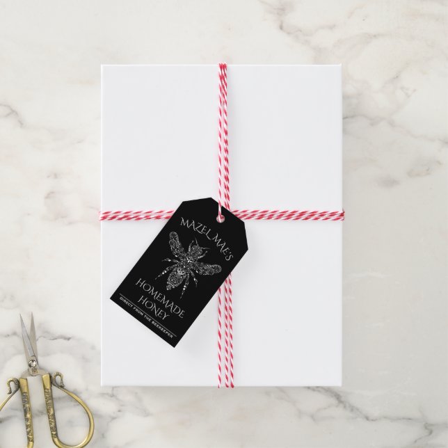 Etiquetas de Mel Casadas Personalizadas (Com cordão)