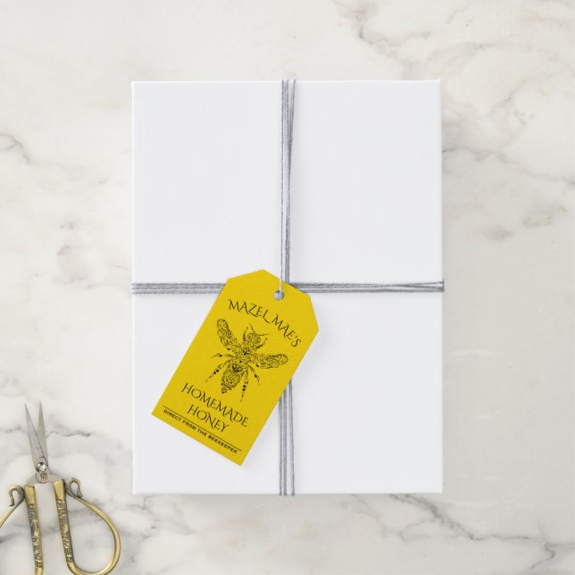 Etiquetas de Mel Casadas Personalizadas (Com cordão)