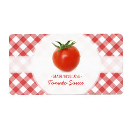 Etiquetas de molho de tomate