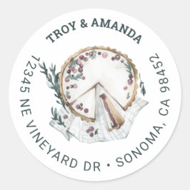 Etiquetas de Morada Redonda Pequena de Cheescake F